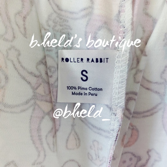 Roller Rabbit Lido Monkey Polo Pajamas in White Monkey Size Small S New NWT - Picture 12 of 17